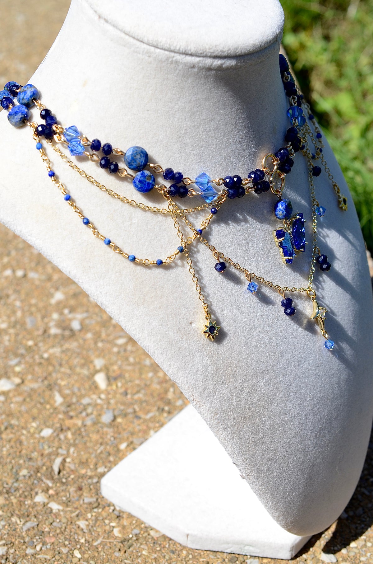Blue Butterfly Necklace