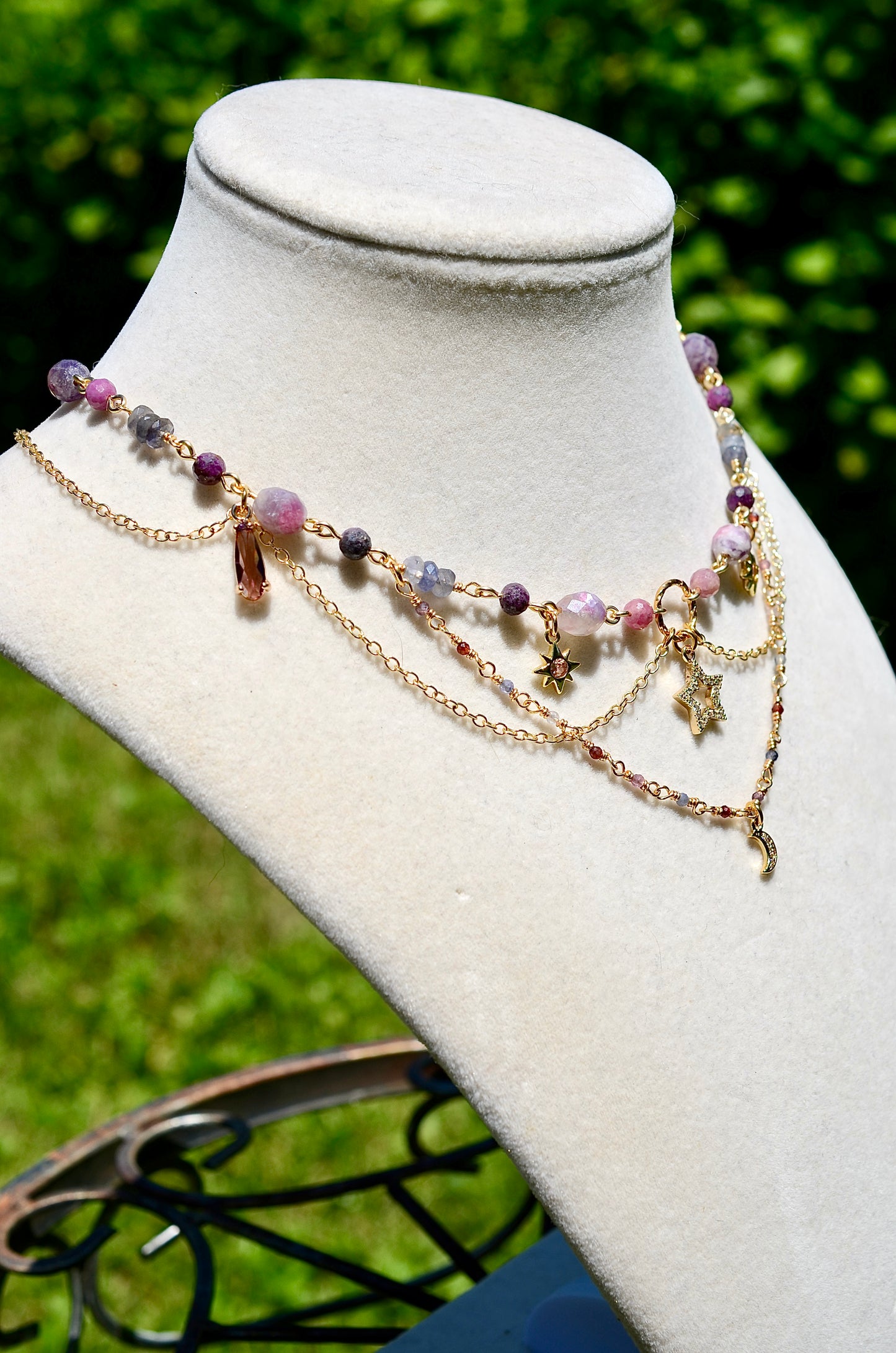 Cosmic Ruby Necklace