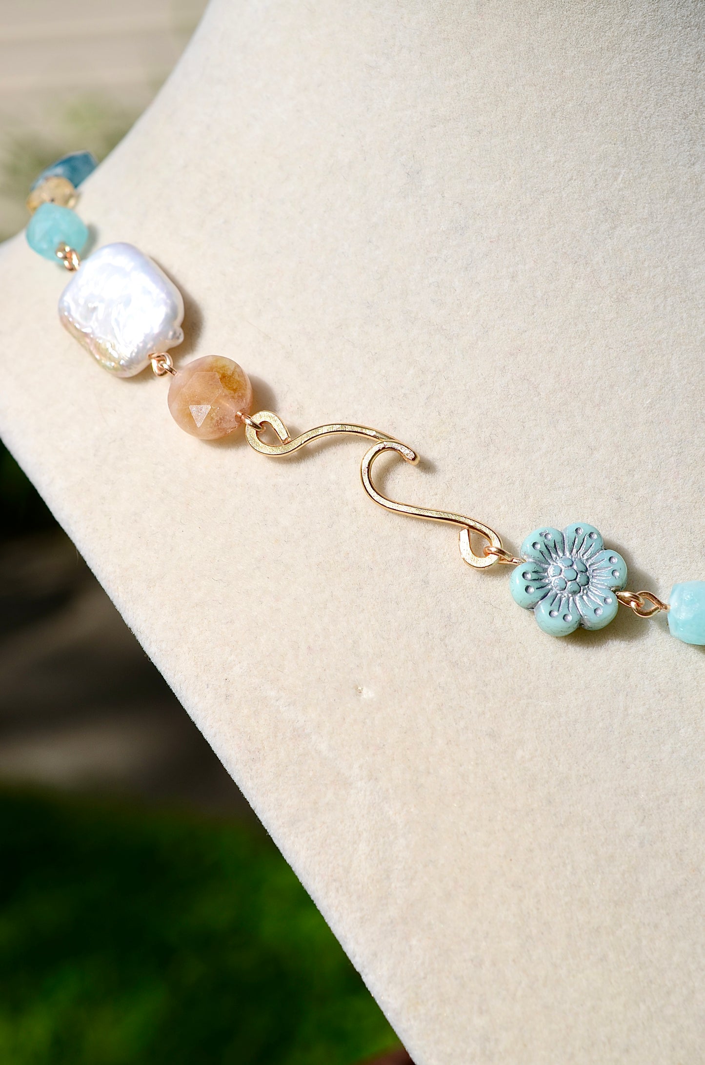 Aquamarine Oceanic Necklace