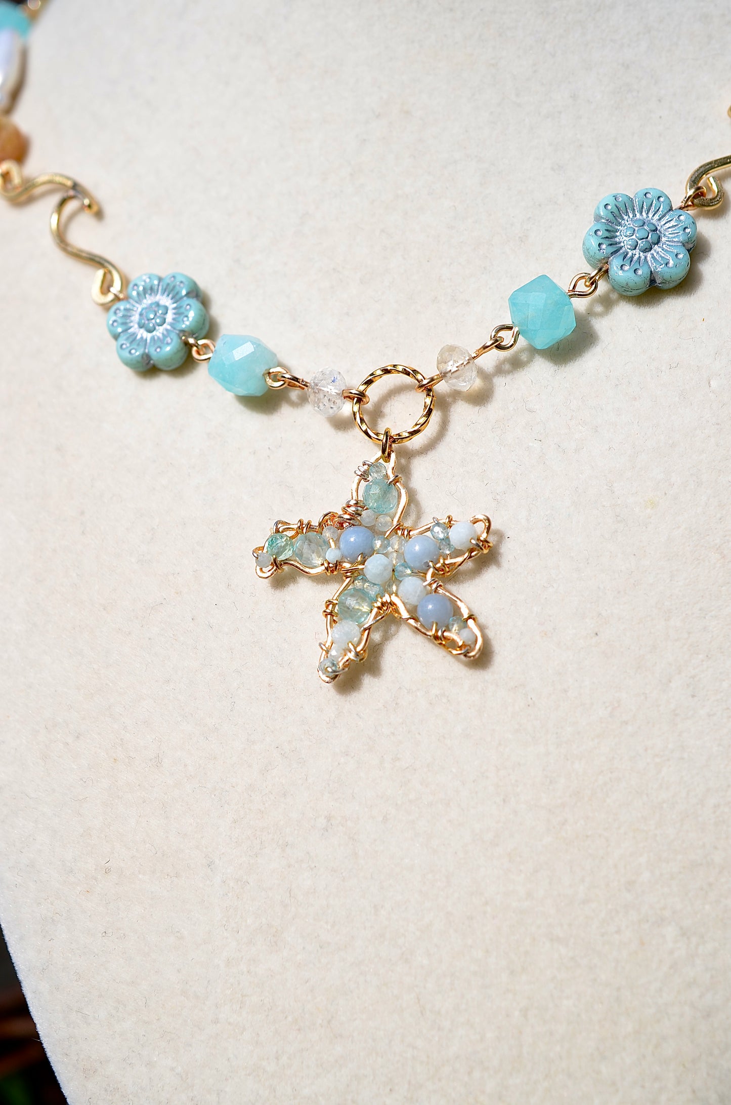 Aquamarine Oceanic Necklace