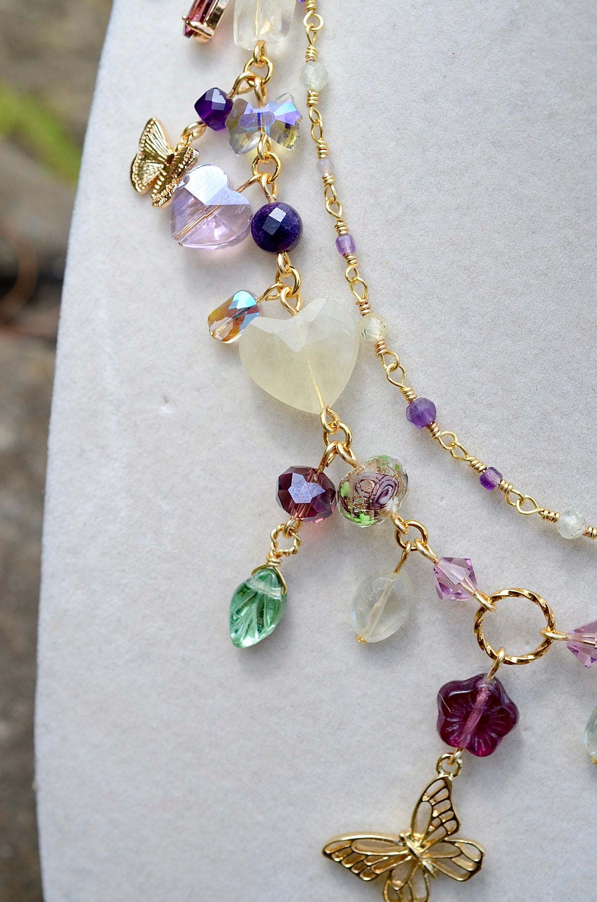 Crystal Butterfly Charm Necklace 🦋