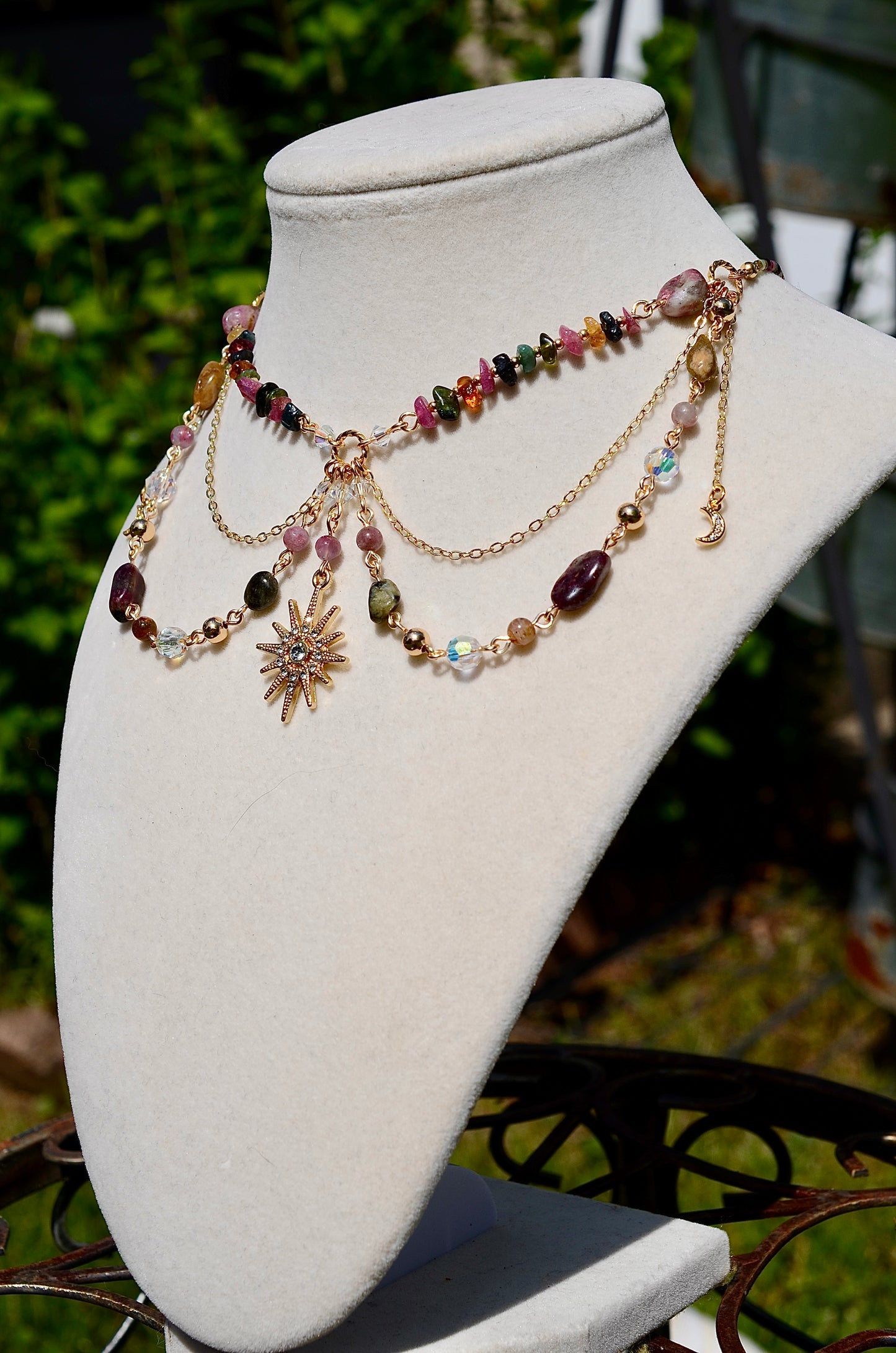 Celestial Tourmaline Crystal Necklace