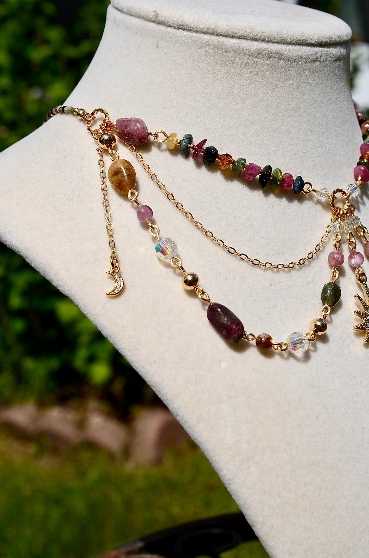 Celestial Tourmaline Crystal Necklace