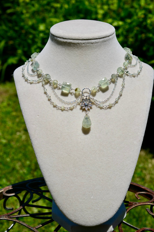 Prehnite Crystal Necklace