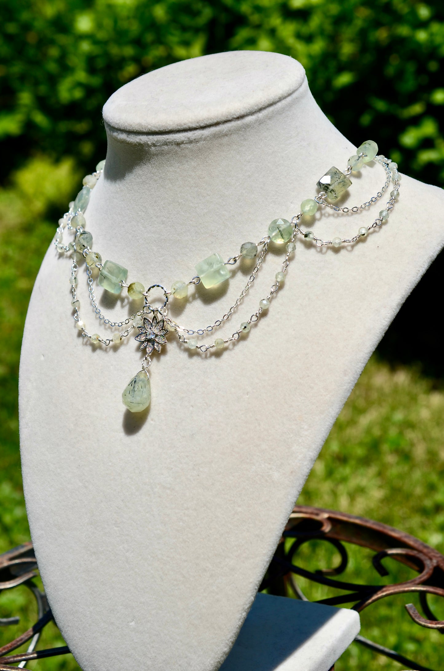 Prehnite Crystal Necklace