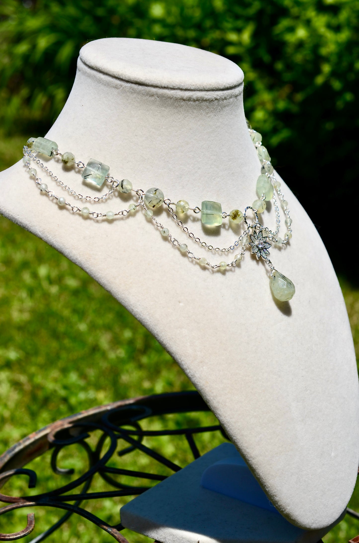 Prehnite Crystal Necklace