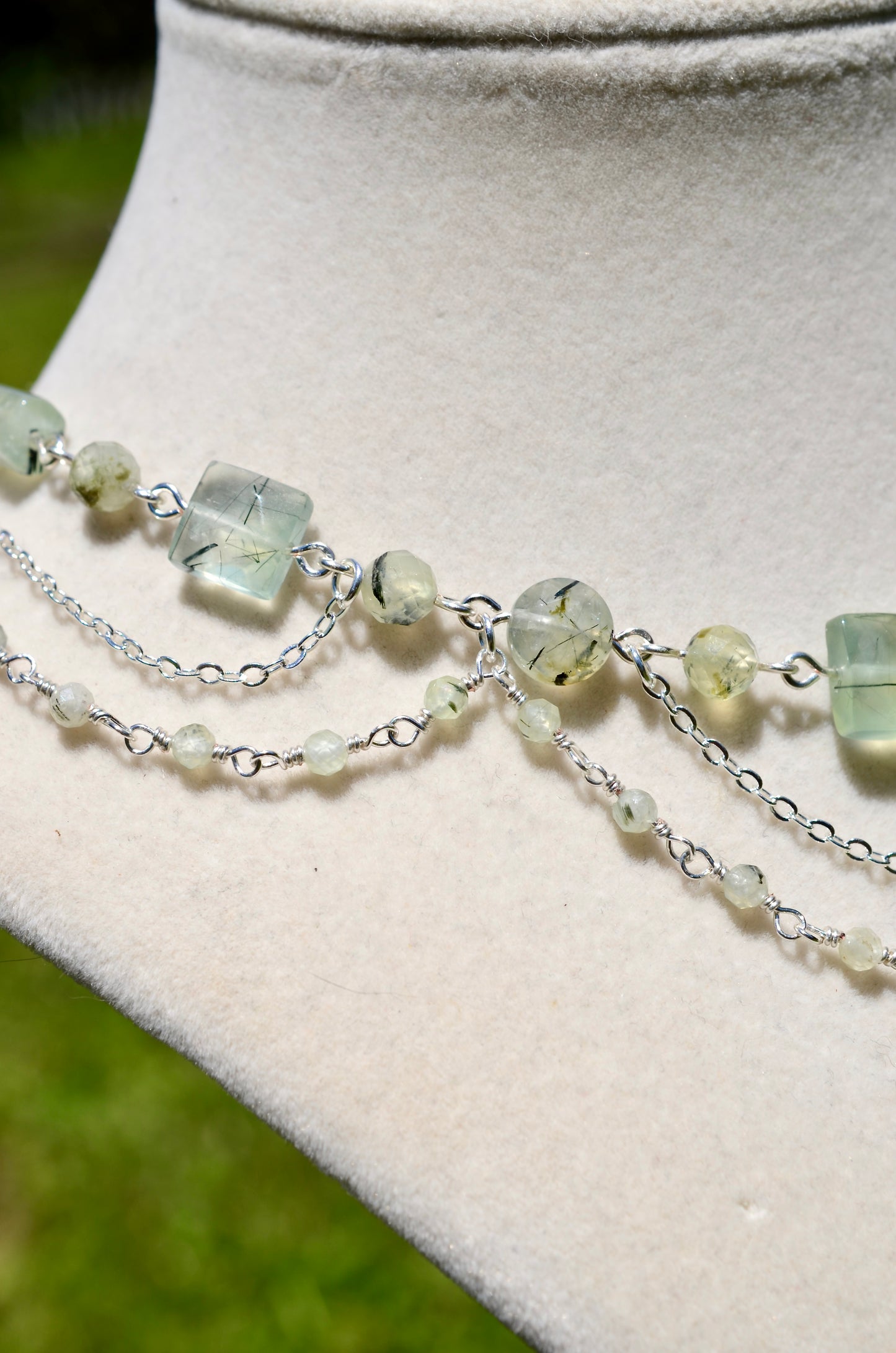 Prehnite Crystal Necklace