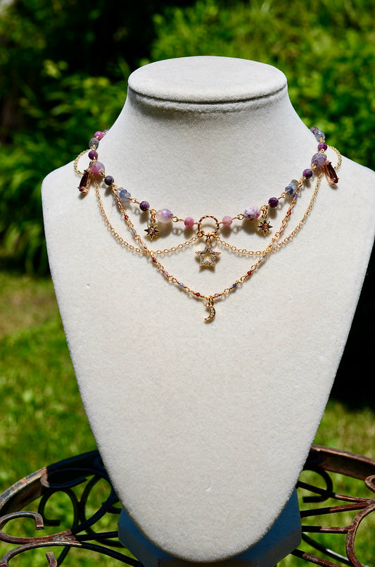 Cosmic Ruby Necklace
