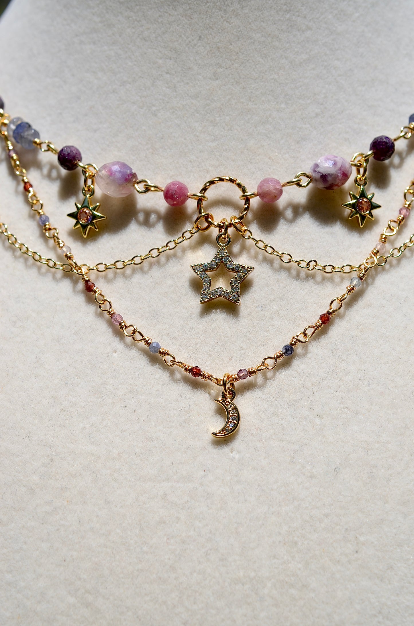 Cosmic Ruby Necklace