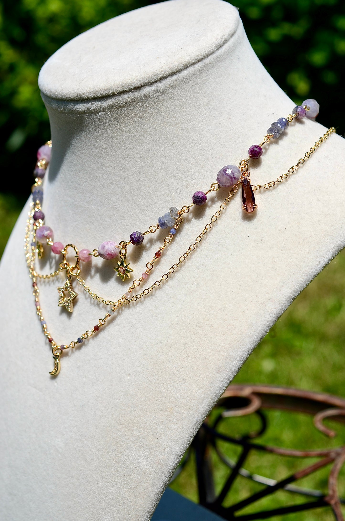 Cosmic Ruby Necklace
